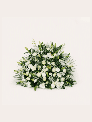 38 White Eternal Peace Funeral Spray