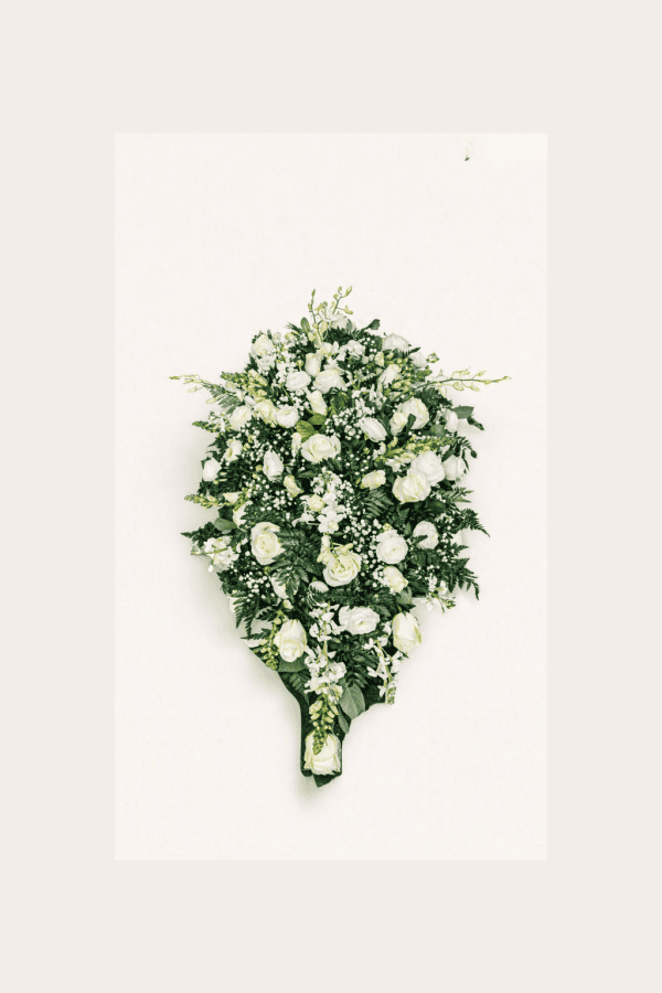 40 Ivory Grace Teardrop Sheaf