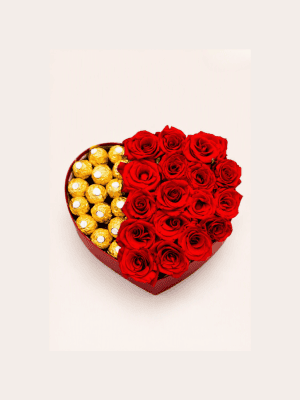 fc Royal Velvet Heart & Chocolate Gift Box